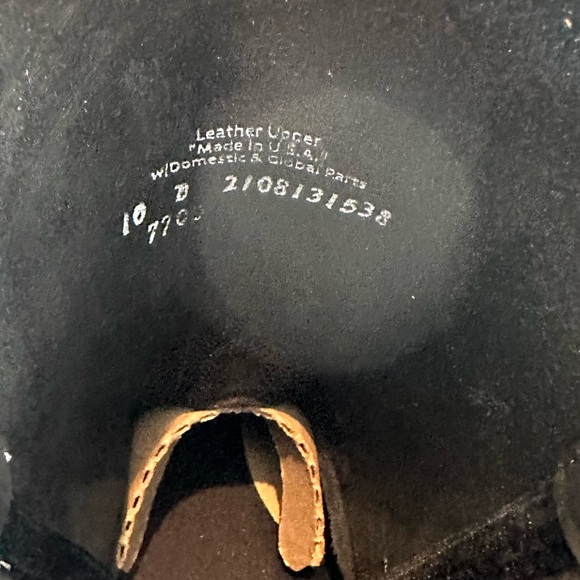 Men's Silverado Black leather work boots - Picture 6 of 10